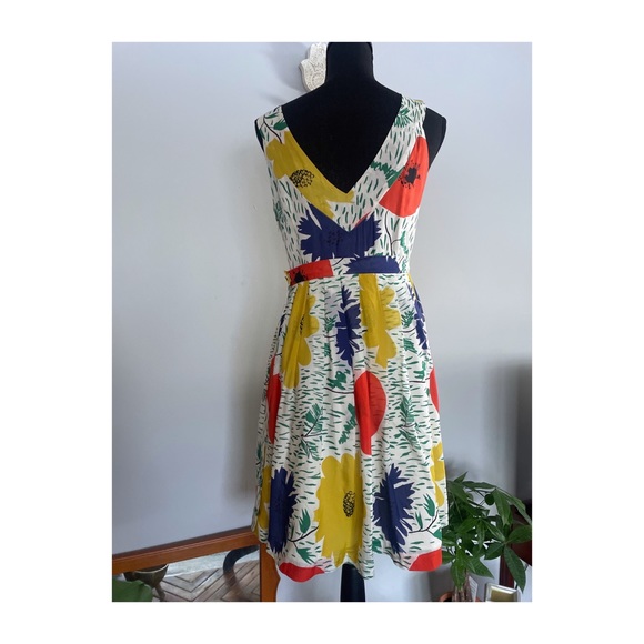 Anthropologie Girls From Savoy Size 2 Primary Bloom Dress - Picture 6 of 7